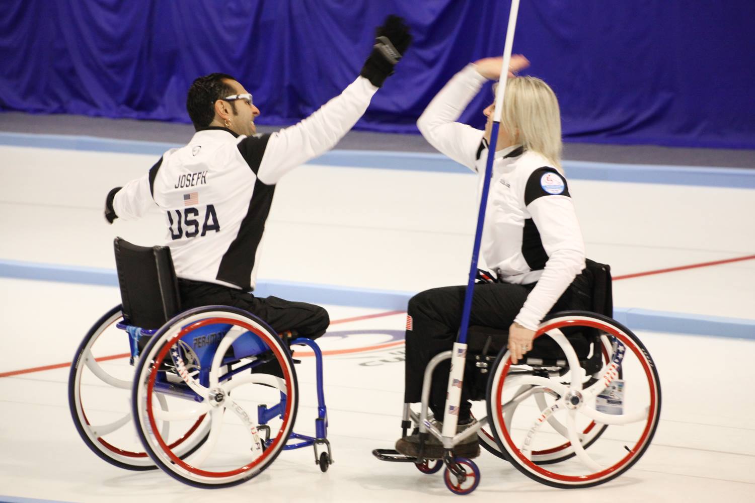 The US scored two wins on day three of the World Wheelchair Curling Championship in Lohja ©WCF/Alina Pavlyuchik