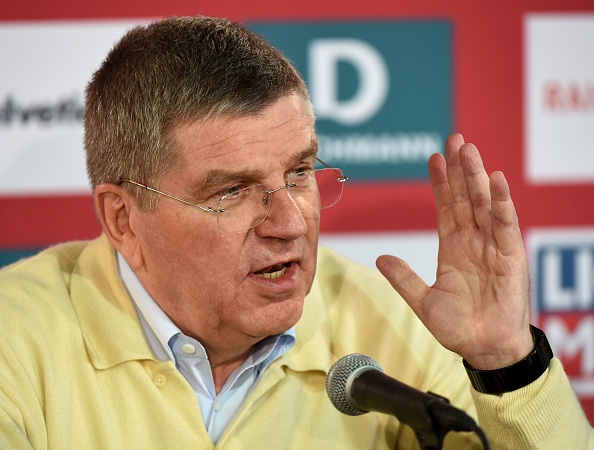 Thomas Bach spoke enthusiastically about the prospects of an Alpine skiing team event at the Winter Olympics ©AFP/Getty Images