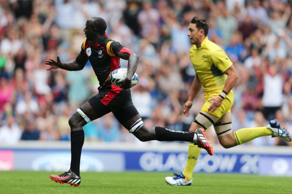 Uganda finished in 11th place in the rugby sevens at the Commonwealth Games in Glasgow last year but were two players short when they returned home ©Getty Images