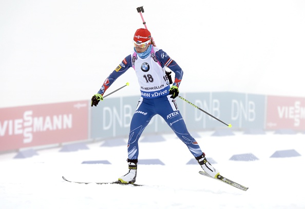 Veronika Vítková seized control of the race in the final leg to give the Czech Republic a third relay victory of the season ©Getty Images