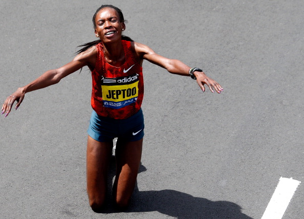 Three-time Boston Marathon winner Rita Jeptoo is among several high-profile Kenyan athletes to have been banned for doping ©Getty Images