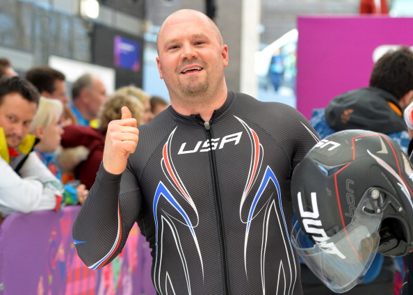Steven Holcomb, pictured after winning bronze at the Sochi Olympics, has criticised special home training sessions ahead of the FIBT World Championships ©AFP/Getty Images 