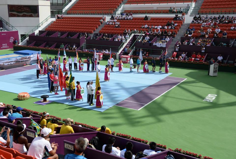Doha hosted the ISF Tennis World Schools Championships at the prestigious Khalifa International Tennis and Squash Complex last week ©Qatar School Sport Association