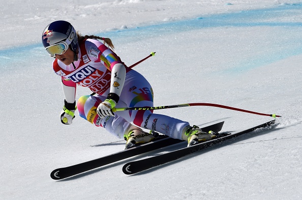 Lindsey Vonn has become the first woman to win both the super-G and downhill titles in five separate seasons ©Getty Images