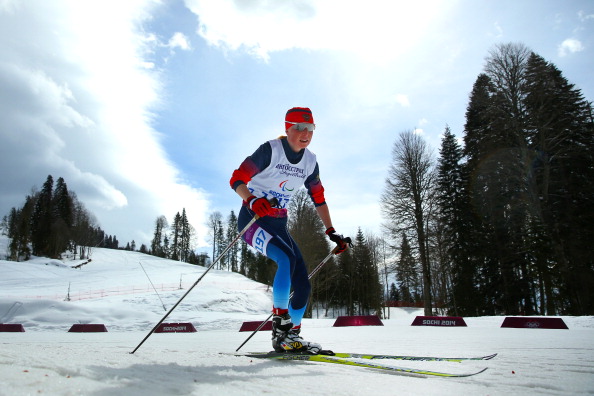Russia's Iuliia Budaleeva claimed the women's 15km visually impaired crown at the Nordic Skiing World Cup finals in Surnadal ©Getty Images