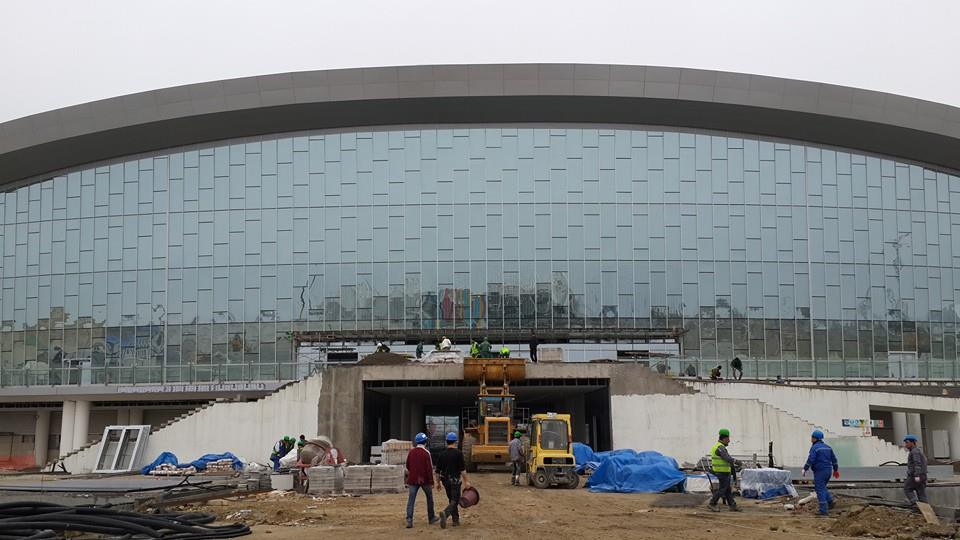 The 6,000-capacity Baku Aquatics Centre which will host diving swimming and synchronised swimming is one of five brand new venues being built for the European Games ©ITG
