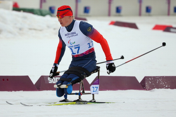 Russia's Aleksandr Davidovich triumphed in the men's sitting biathlon event in the IPC Nordic Skiing World Cup finals in Surnadal ©Getty Images