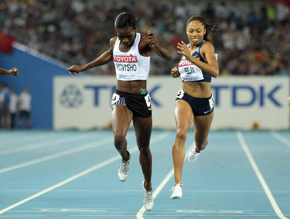 Amantle Montsho became a national heroine in Botswana when she won the gold medal in the 400 metres at the 2011 World Championships in Daegu  ©Getty Images