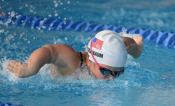 American Haley Berenbaum broke her own national record on her way to winning the 200m SM5 class race ©Getty Images