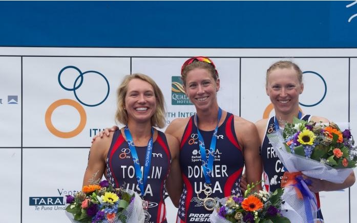 American Kaitlin Donner claimed her first ITU World Cup gold medal as she finished ahead of teammate Renee Tomlin in New Zealand ©ITU