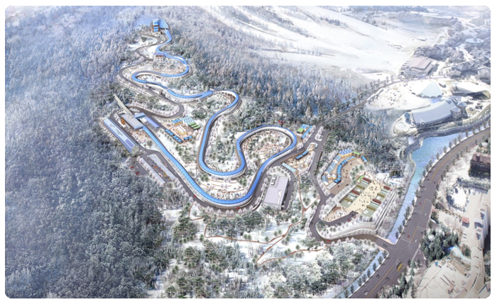 An artists impression of the Alpensia Sliding Centre, another venue due to be completed by October 2016 ©Pyeongchang 2018