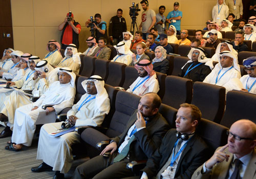 Attendees listen to the speakers during the conference in Kuwait City ©OCA