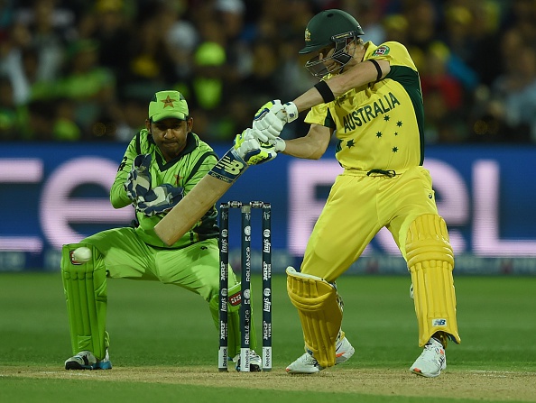 Australia batsman Steve Smith helped his side recover from a difficult start with a composed 65 as the co-hosts reached their target with 16.1 overs to spare ©Getty Images