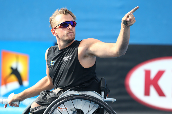 Australian Dylan Alcott set up a last four meeting with David Wagner following a straight-sets win over Jamie Burdekin ©Getty Images