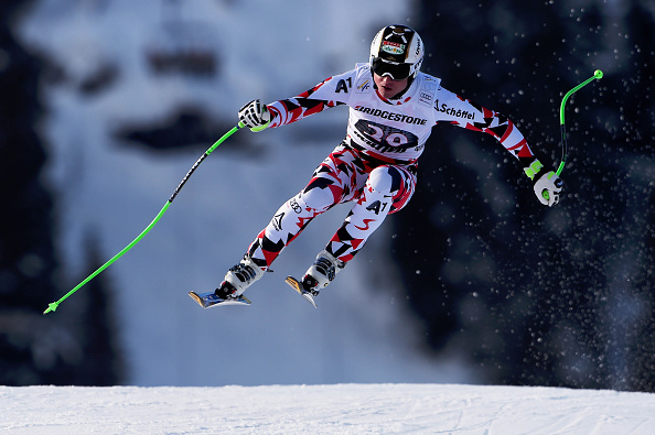 Austrias Hannes Reichelt took victory in the men's downhill in Norway ©Agence Zoom/Getty Images