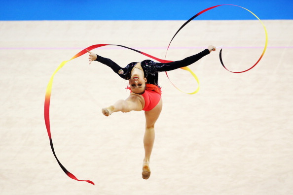 Azerbaijan's Marina Durunda won the silver medal in the rhythmic individual all-around competition ©Getty Images