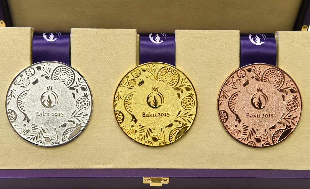 The medals for the first-ever European Games in Baku were unveiled today ©Baku 2015