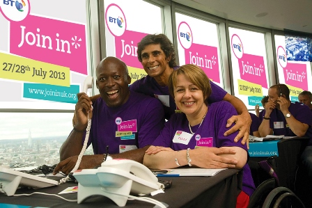 Baroness Tanni Grey-Thompson (right) said she is looking forward to working with the Join In team ©Join In