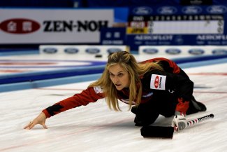 Canada skipper Jennifer Jones led by example once again as her side picked up two wins on day three ©World Curling Federation