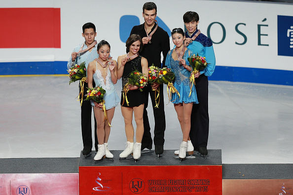 Canada's Meagan Duhamel and Eric Radford saw off Chinese competition to claim pairs gold ©Getty Images