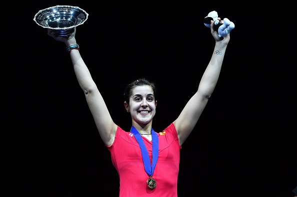Spain's Carolina Marin continued her rapid rise up the echelons of the sport with victory in Birmingham ©AFP/Getty Images