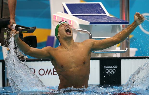 Chad le Clos London was one of three South African gold medal winners at London 2012 ©Getty Images