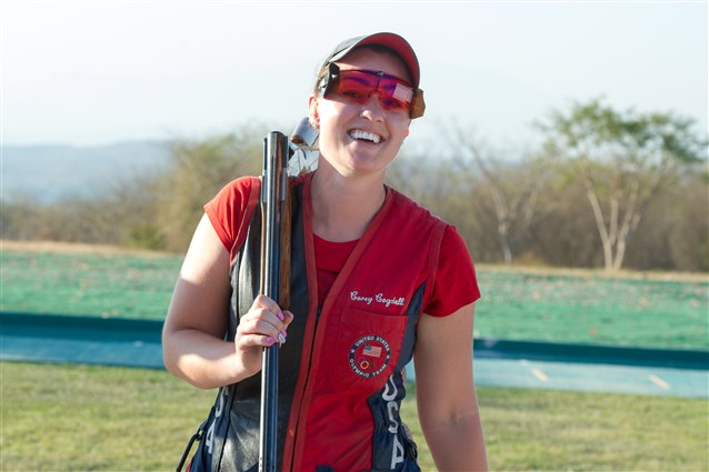 Corey Cogdell won the trap event to open the first shooting World Cup of the season ©ISSF