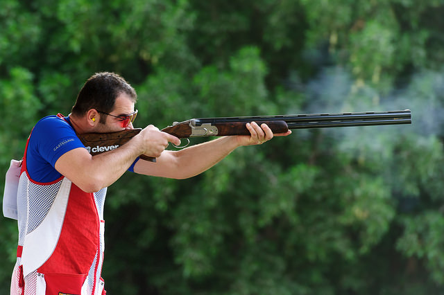 Croatia's Josip Glasnovic secured his place at Rio 2016 with the silver medal ©ISSF