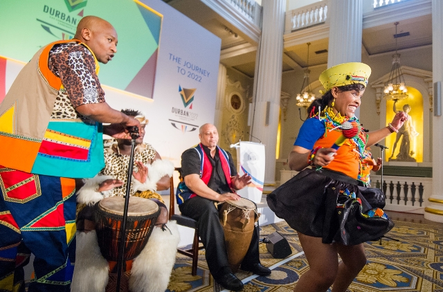 There was plenty of colour as Durban launched their bid for the 2022 Commonwealth Games but a sense of drama is lacking iafter the withdrawal of Edmonton ©CGF