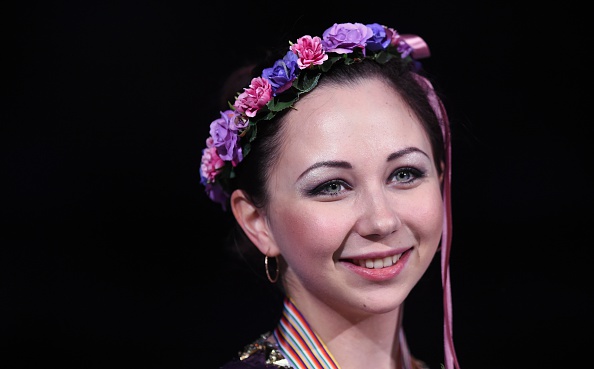 Elizaveta Tuktamysheva became the first Russian for ten years to win the ladies' individual world title ©AFP/Getty Images