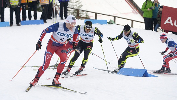 Erik Brandsdal fought off the competition to win the men's cross country sprint ©AFP/Getty Images