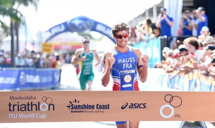 France's David Hauss took victory in the men's event in Mooloolaba ©ITU