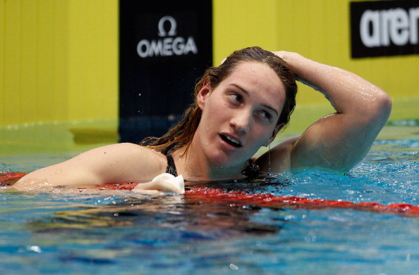France's London 2012 Olympic champion Camille Muffat was among those involved in the helicopter crash ©Getty Images