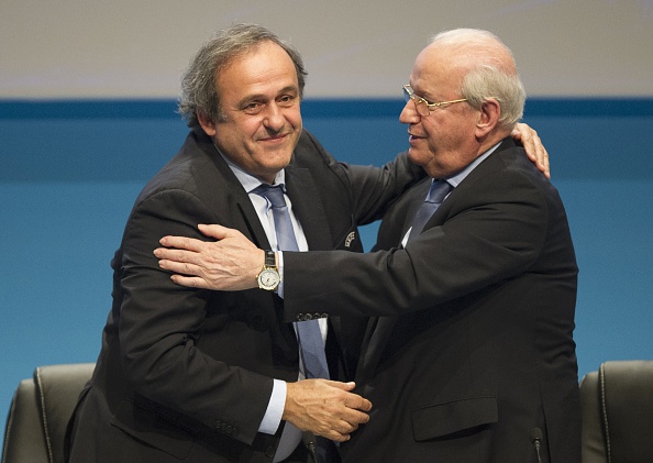 Frenchman Michel Platini has been re-elected unopposed as UEFA President ©Getty Images