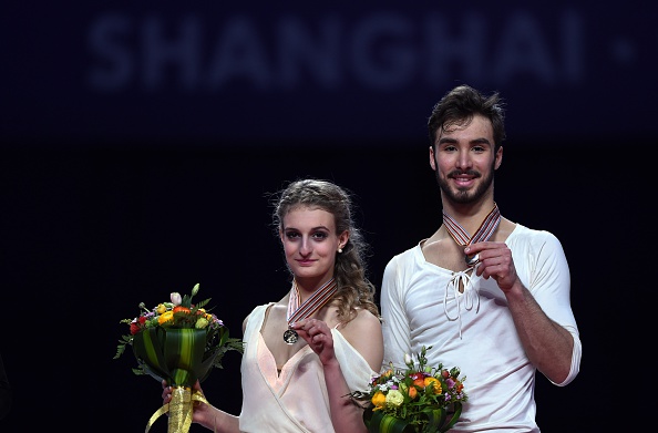 Gabriella Papadakis and Guillaume Cizeron of France were crowned ice dance world champions in Shanghai ©AFP/Getty Images