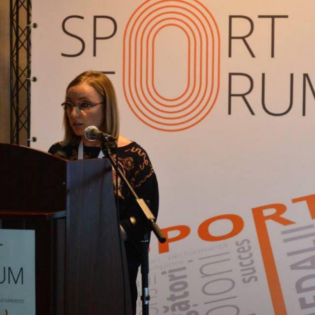 The Romanian Sports Fourm was opened by Sydney 2000 Olympic gold medallist Gabriela Szabo, who is now the country's Sports Minister ©Facebook