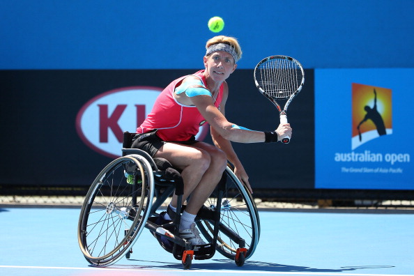 Germany's Sabine Ellerbrock beat defending champion Marjolein Buis of The Netherlands to win the women's singles title ©Getty Images