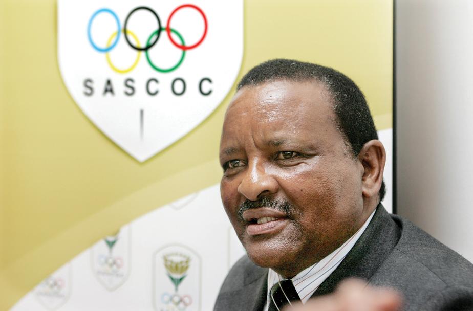 SASCOC President Gideon Sam has set the South African team for the Rio Olympic Games a target of 10 medals ©SASCOC