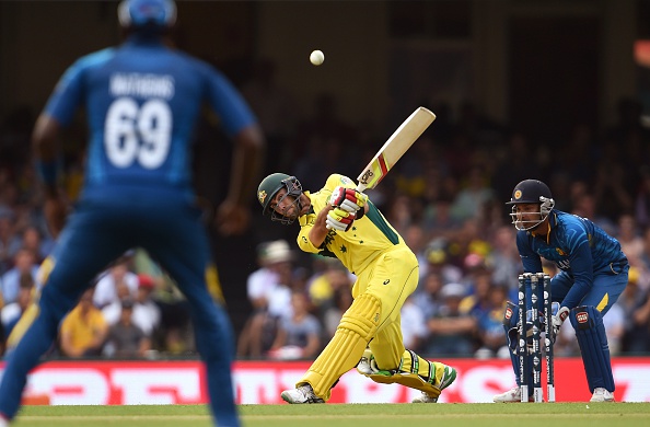Glenn Maxwell was on devastating form as Australia beat Sri Lanka to confirm their quarter-final place ©AFP/Getty Images