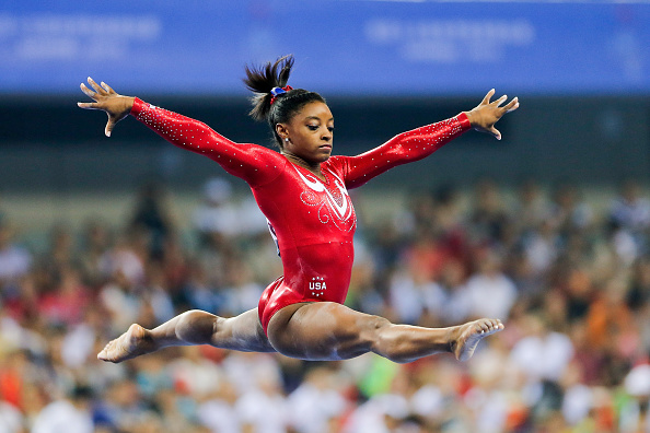 Gymnast Simone Biles is touted to be among the United States' multiple medallists ©Getty Images