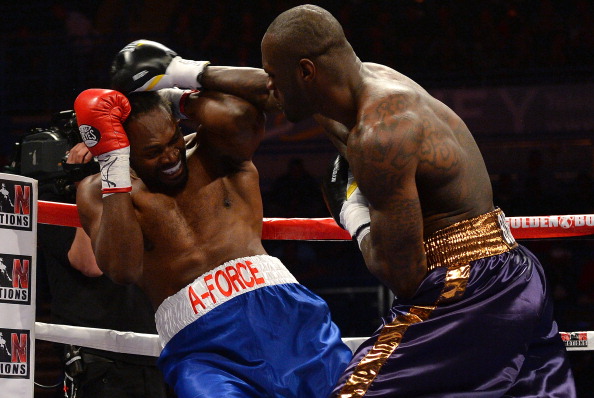 Audley Harrison's career was effectively over even before he was knocked out by Deontay Wilder inside the first round back in 2013 ©Getty Images