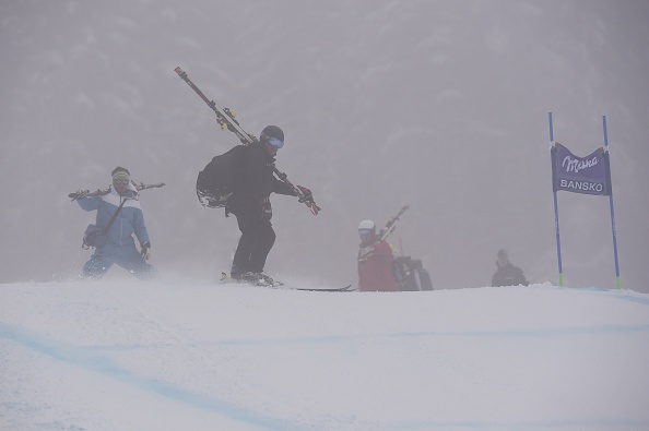 Heavy fog in Bansko forced the cancellation of two races ©AFP/Getty Images