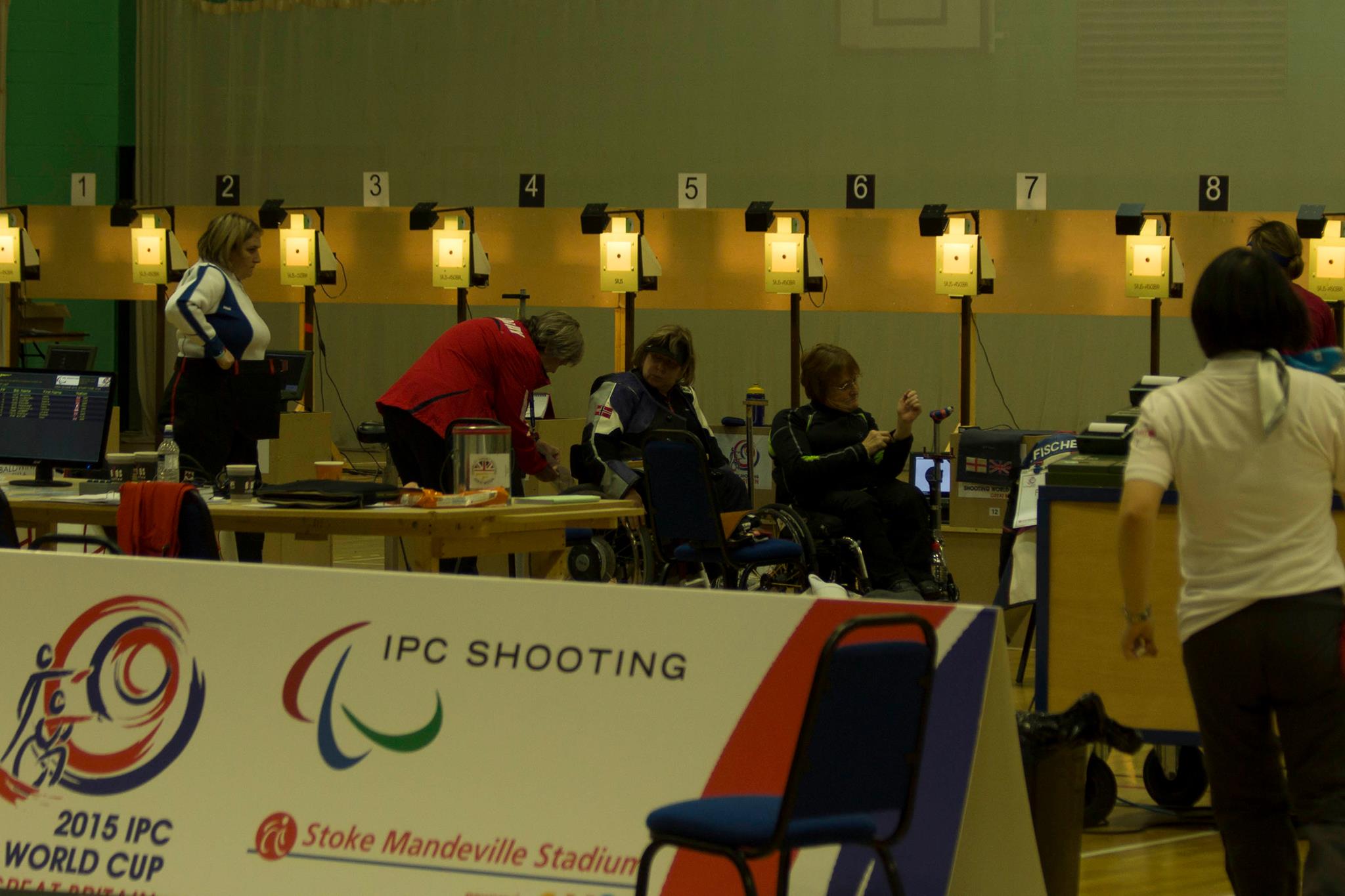 A total of 80 athletes are competing in the IPC Shooting World Cup at Stoke Mandeville ©Wheelpower