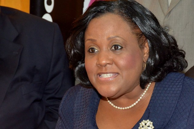 Jamaican Sports Minister Natalie Neita Headley has announced a cut to the JADCO budget ©Jamaica Information Service