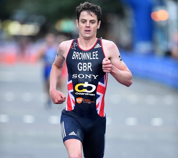 Jonathon Brownlee topped the podium in the men's race ahead of Javier Gómez Noya ©World Triathlon/Instagram