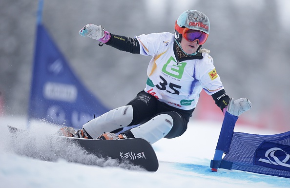 Julie Zogg of Switzerland won her first World Cup event ©AFP/Getty Images