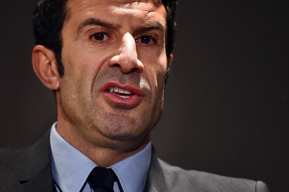 Luís Figo unveiled his "For Football" manifesto at Wembley Stadium in London last month ©Getty Images