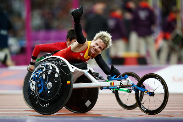 Marieke Vervoort claimed one of the three gold medals Belgium managed to secure at London 2012 after she won the women's T52 100m race ©Getty Images