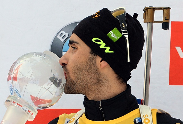 Martin Fourcade of France claimed a record fourth straight overall World Cup title despite finishing outside of the top three in the pursuit race ©Getty Images