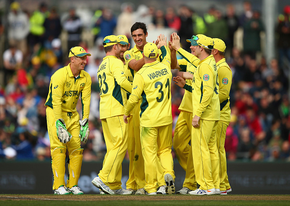 Mitchell Starc claimed four wickets as Australia convincingly beat Scotland ©Getty Images
